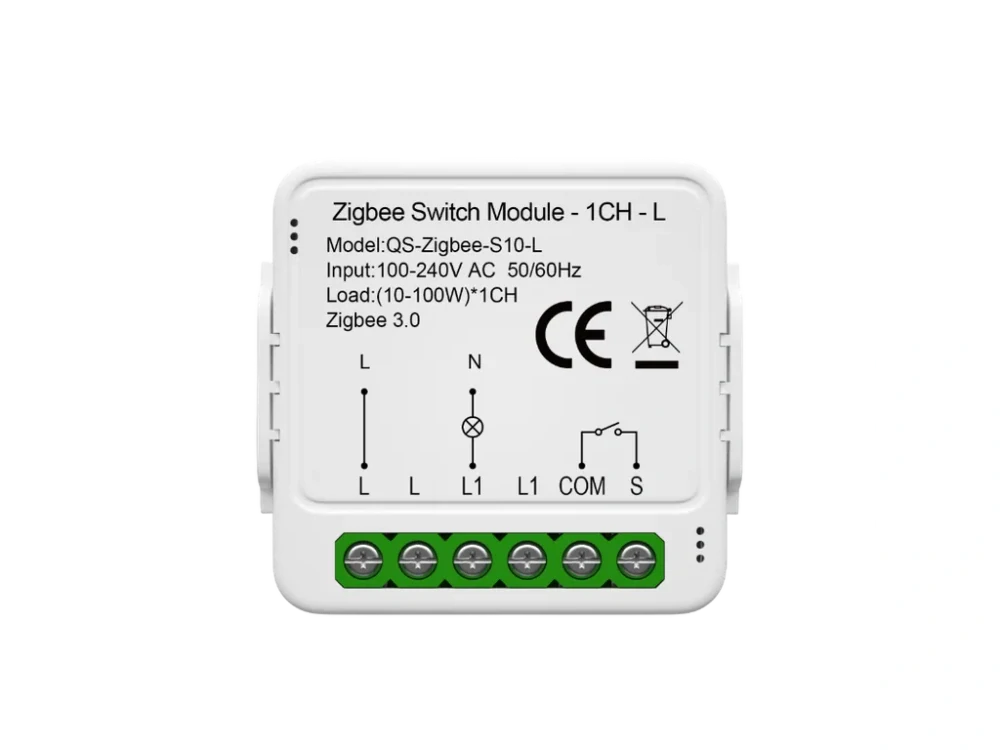 ANTIK Smart 1 Kanálový prepínací modul Zigbee bez neutrálu