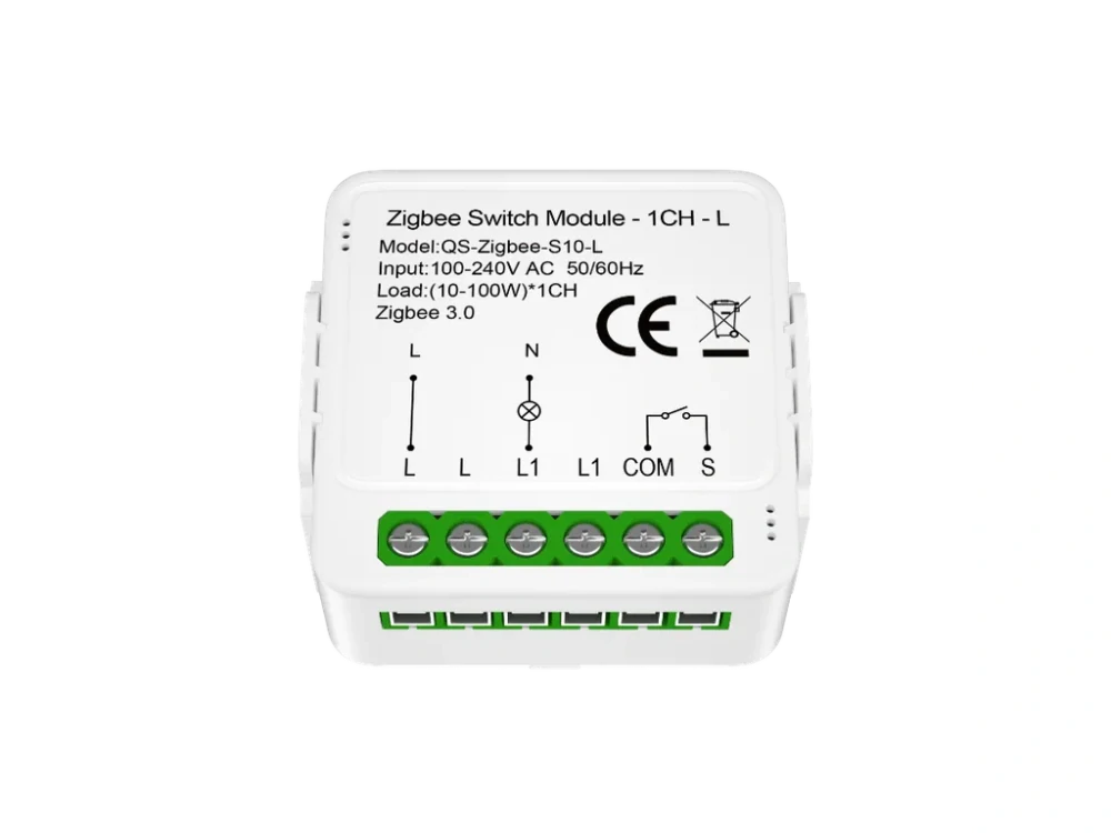 ANTIK Smart 1 Kanálový prepínací modul Zigbee bez neutrálu