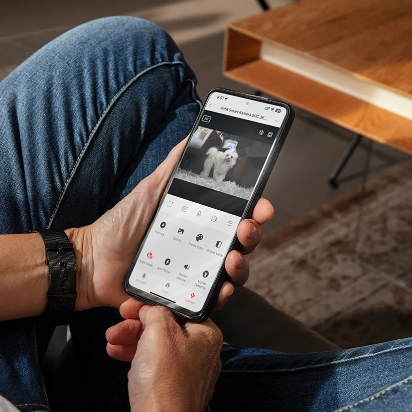 ANTIK Otočná WiFi kamera pre domácnosť 5.0 MP