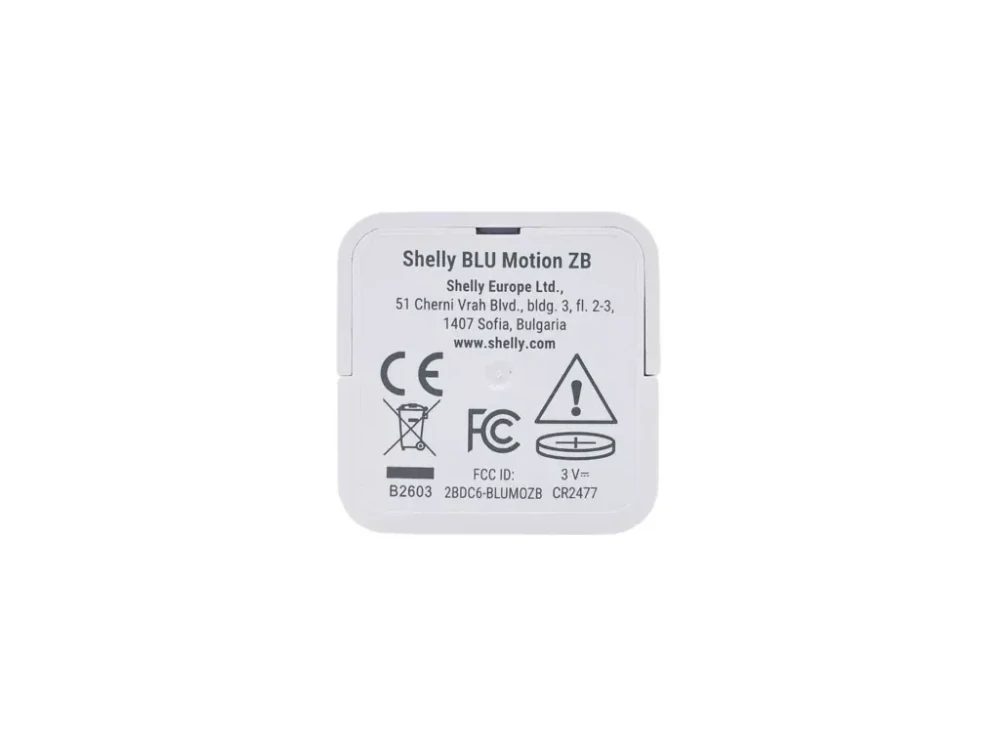 Shelly BLU Motion ZB – Inteligentný pohybový senzor (Zigbee + Bluetooth)