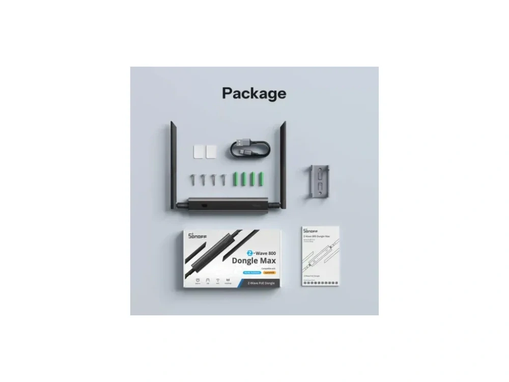 Sonoff Dongle Max MZG23 – Z-Wave 800 adaptér s PoE, Wi-Fi a USB